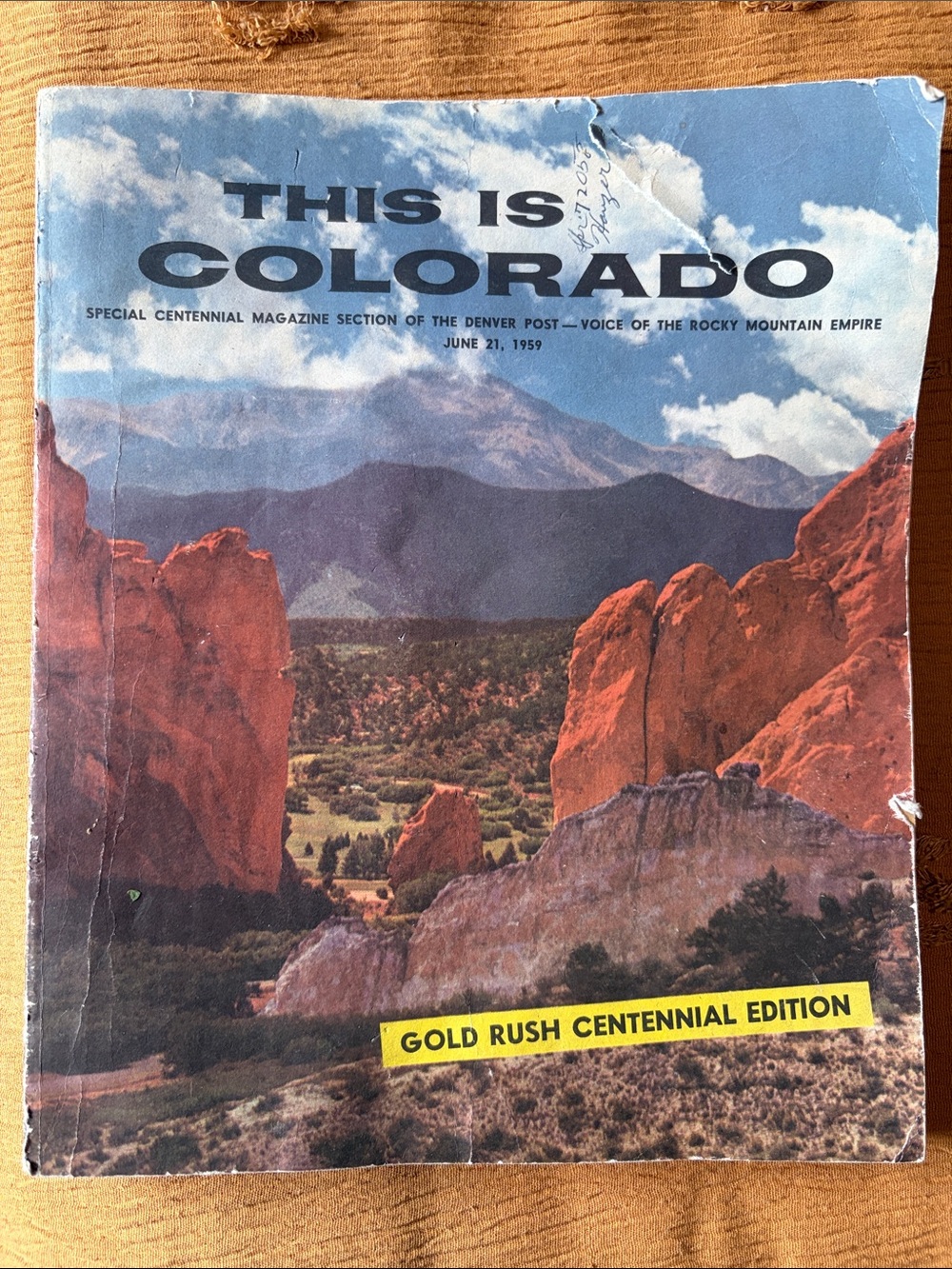 Vintage 1959 "This Is Colorado" Gold Rush Centennial Edition – The Denver Post